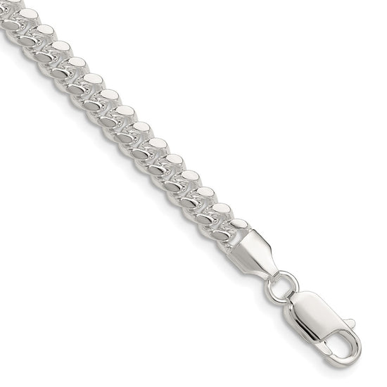 Sterling Silver Domed Curb Chain
