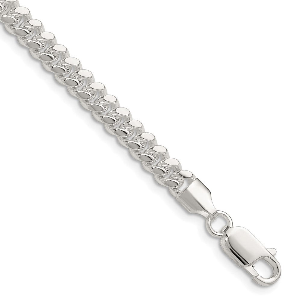 Sterling Silver Domed Curb Chain