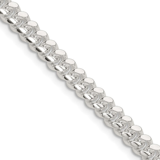 Sterling Silver Domed Curb Chain