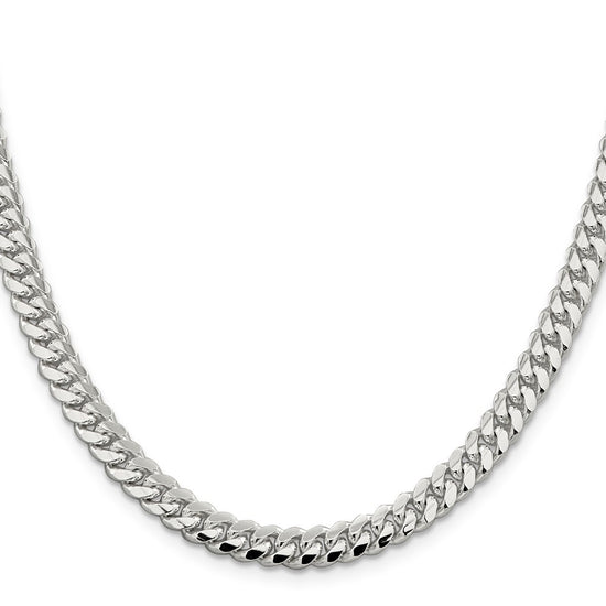 Sterling Silver Domed Curb Chain