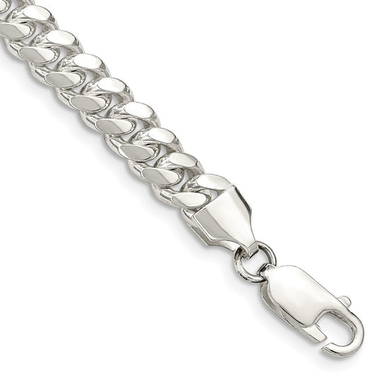 Sterling Silver Domed Curb Chain