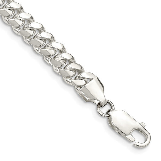 Sterling Silver Domed Curb Chain