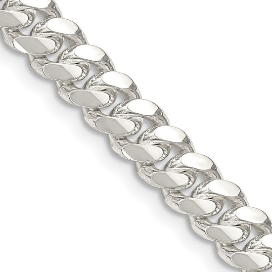 Sterling Silver Domed Curb Chain