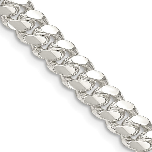 Sterling Silver Domed Curb Chain