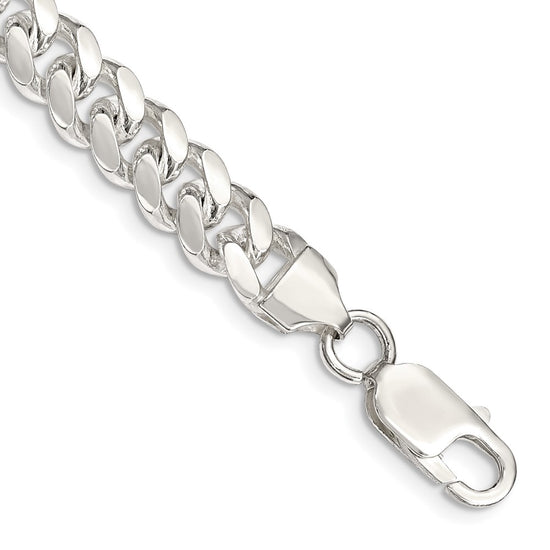 Sterling Silver Domed Curb Chain