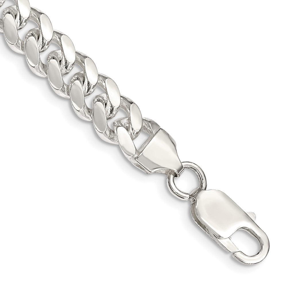 Sterling Silver Domed Curb Chain