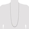Sterling Silver 2.25mm Diamond-cut Rope Chain