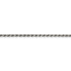 Sterling Silver Rhodium-plated 2.25mm Diamond-cut Rope Chain