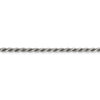 Sterling Silver Rhodium-plated 2.75mm Diamond-cut Rope Chain