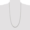 Sterling Silver Rhodium-plated 2.75mm Diamond-cut Rope Chain