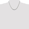 Sterling Silver 3.2mm Diamond-cut Rope Chain