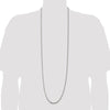 Sterling Silver 3.2mm Diamond-cut Rope Chain