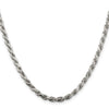 Sterling Silver Diamond-Cut Rope Chain — 3.75 mm