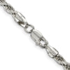 Sterling Silver 3.75mm Diamond-cut Rope Chain