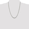Sterling Silver 3.75mm Diamond-cut Rope Chain