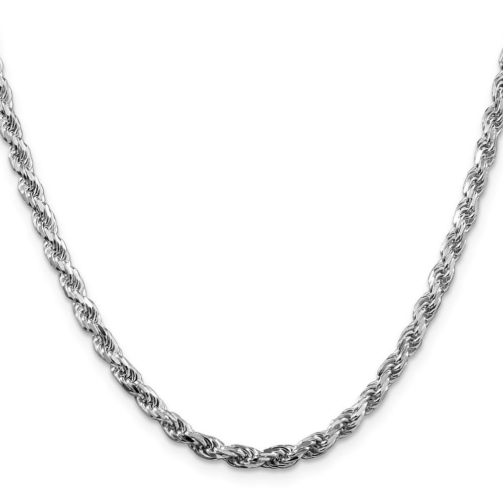 Sterling Silver Diamond-Cut Rope Chain — 3.75 mm