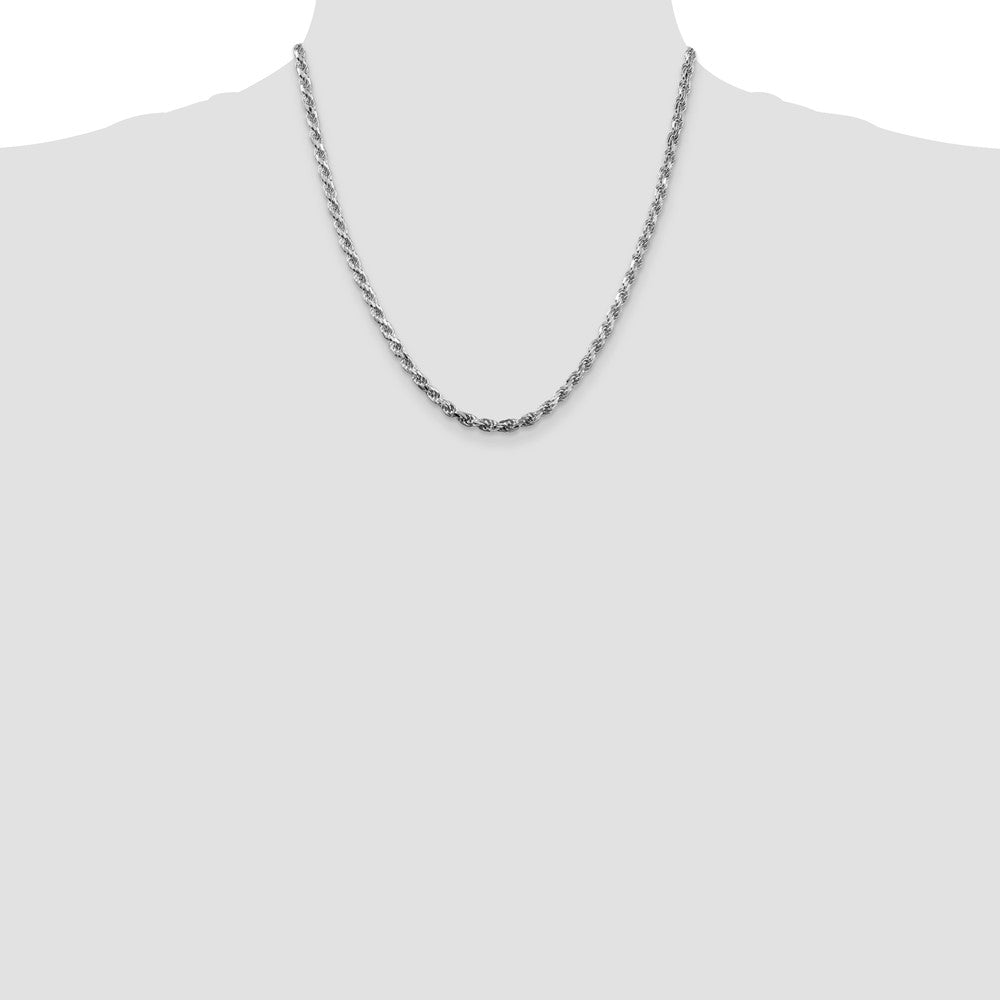 Sterling Silver Diamond-Cut Rope Chain — 3.75 mm