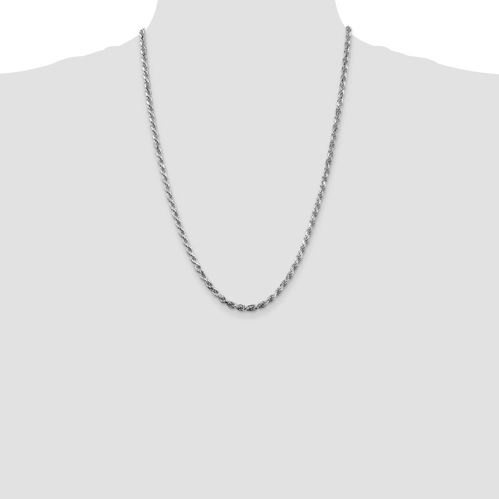 Sterling Silver Diamond-Cut Rope Chain — 3.75 mm