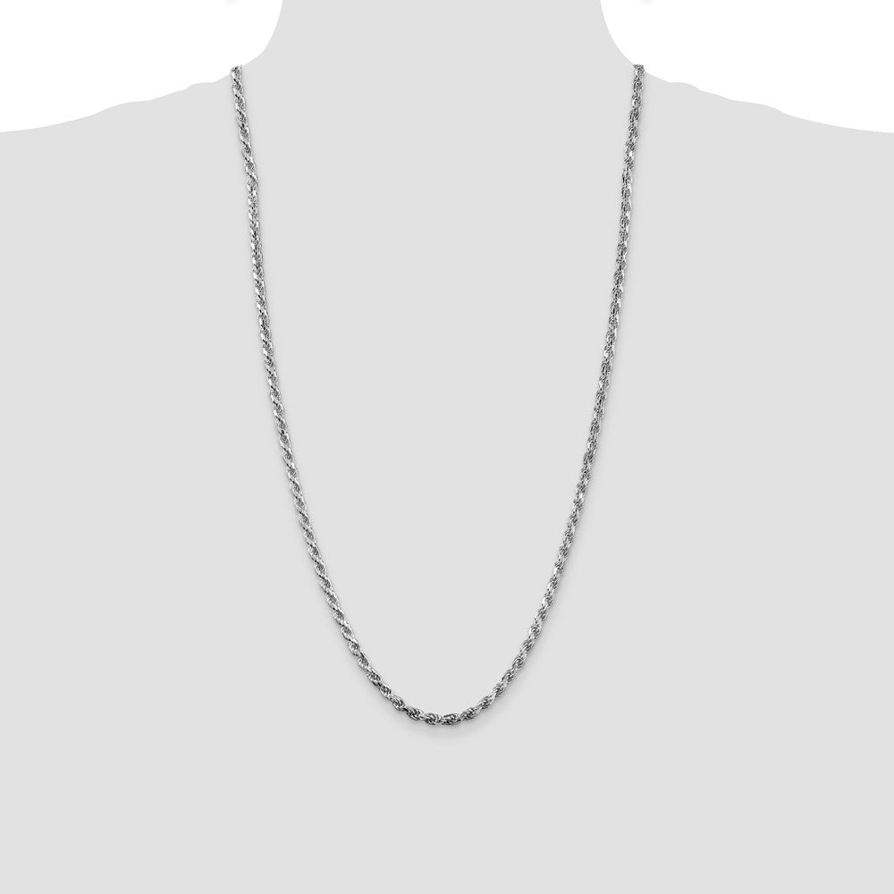 Sterling Silver Diamond-Cut Rope Chain — 3.75 mm