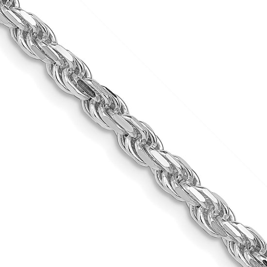 Sterling Silver Diamond-Cut Rope Chain — 3.75 mm