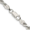 Sterling Silver Diamond-Cut Rope Chain — 4.25 mm