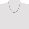 Sterling Silver Diamond-Cut Rope Chain — 4.25 mm