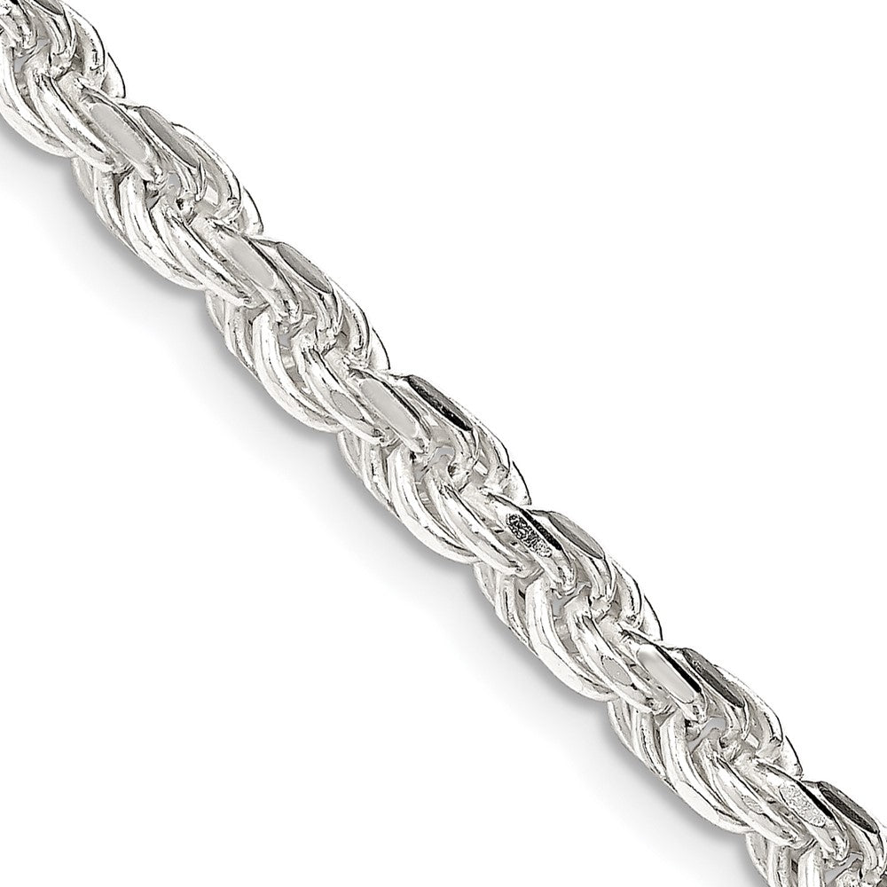 Sterling Silver Diamond-Cut Rope Chain — 4.25 mm