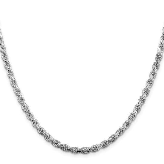 Sterling Silver Diamond-Cut Rope Chain — 4.25 mm