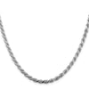 Sterling Silver Diamond-Cut Rope Chain — 4.25 mm