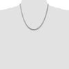 Sterling Silver Diamond-Cut Rope Chain — 4.25 mm