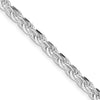 Sterling Silver Diamond-Cut Rope Chain — 4.25 mm