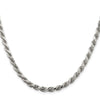 Sterling Silver Diamond-Cut Rope Chain — 4.6 mm