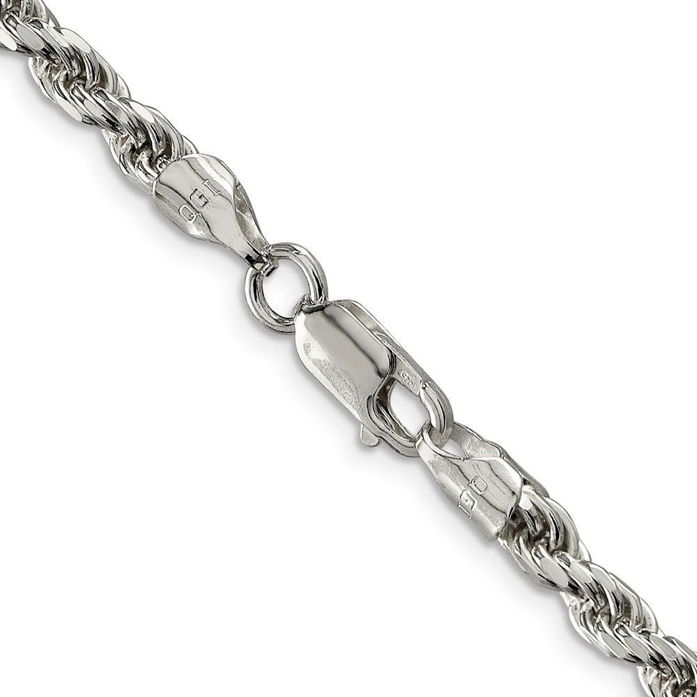 Sterling Silver Diamond-Cut Rope Chain — 4.6 mm