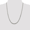 Sterling Silver Diamond-Cut Rope Chain — 4.6 mm