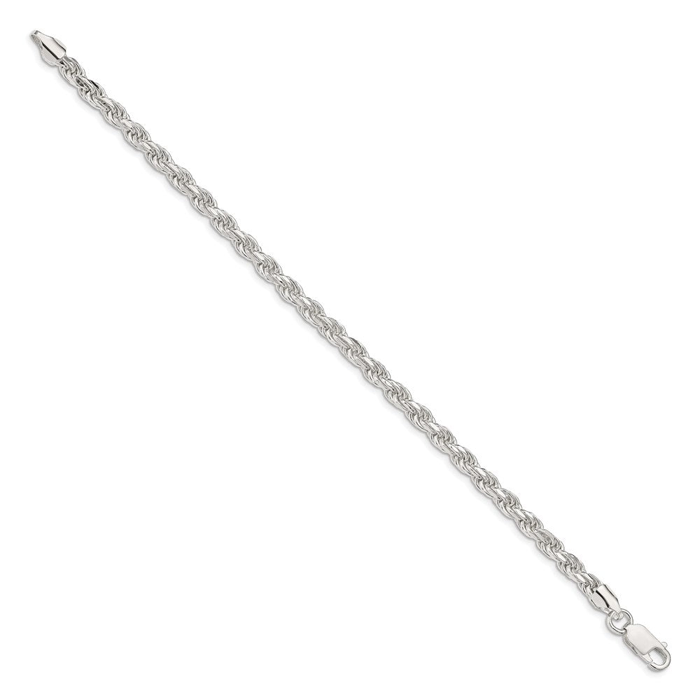 Sterling Silver Diamond-Cut Rope Chain — 4.6 mm