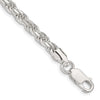 Sterling Silver Diamond-Cut Rope Chain — 4.6 mm
