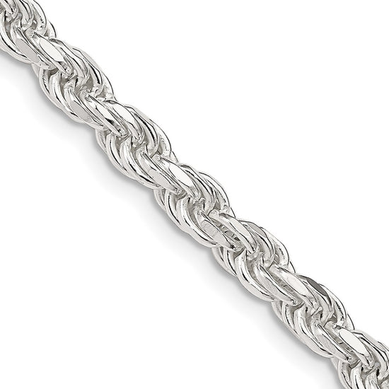 Sterling Silver Diamond-Cut Rope Chain — 4.6 mm