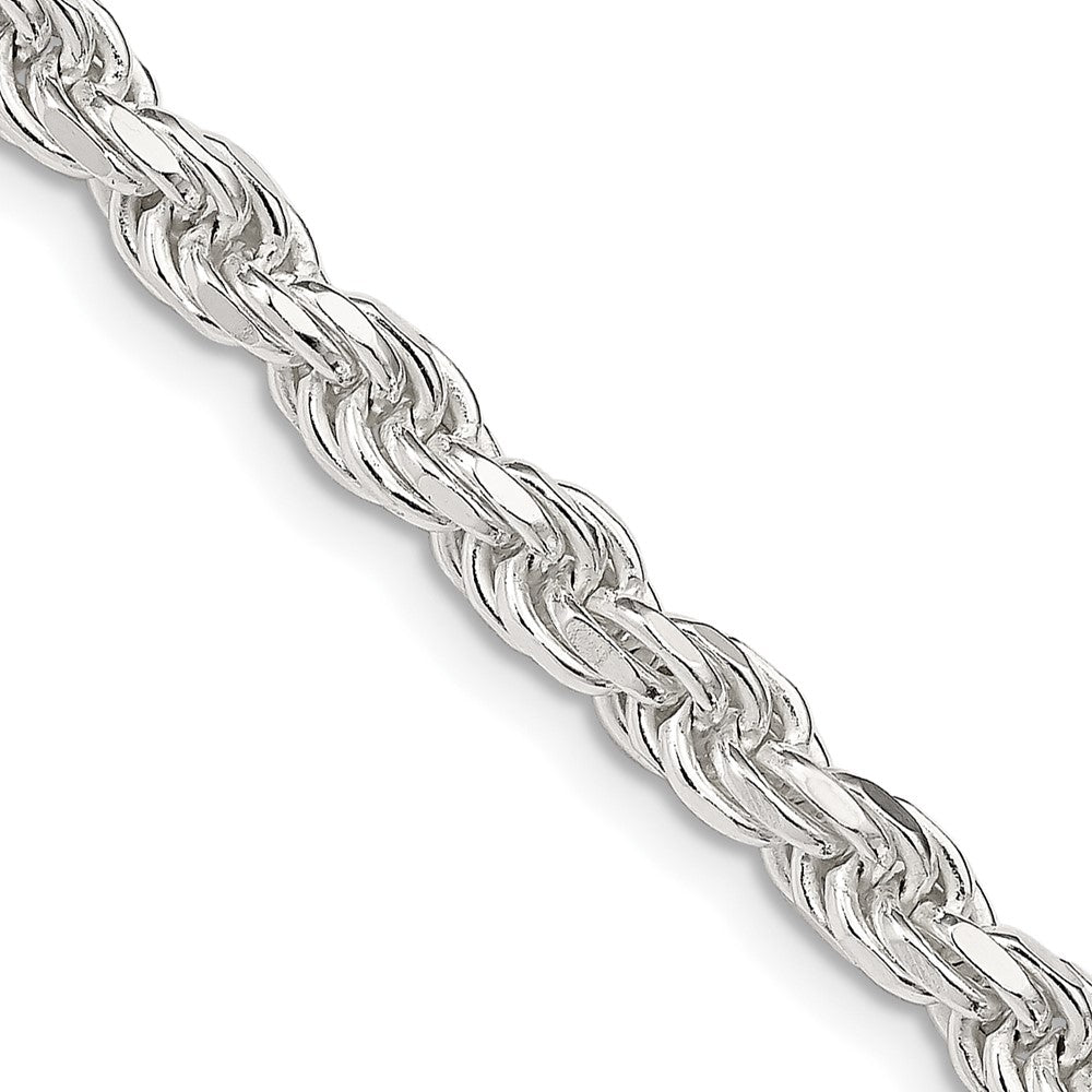 Sterling Silver Diamond-Cut Rope Chain — 4.6 mm