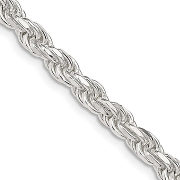 Sterling Silver Diamond-Cut Rope Chain — 4.6 mm