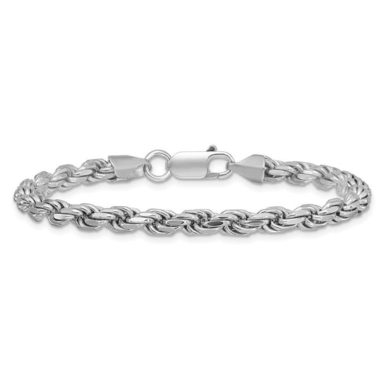 Sterling Silver Diamond-Cut Rope Chain — 4.6 mm