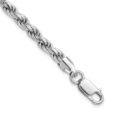 Sterling Silver Diamond-Cut Rope Chain — 4.6 mm