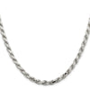 Sterling Silver Diamond-Cut Rope Chain — 5.75 mm