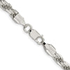 Sterling Silver Diamond-Cut Rope Chain — 5.75 mm
