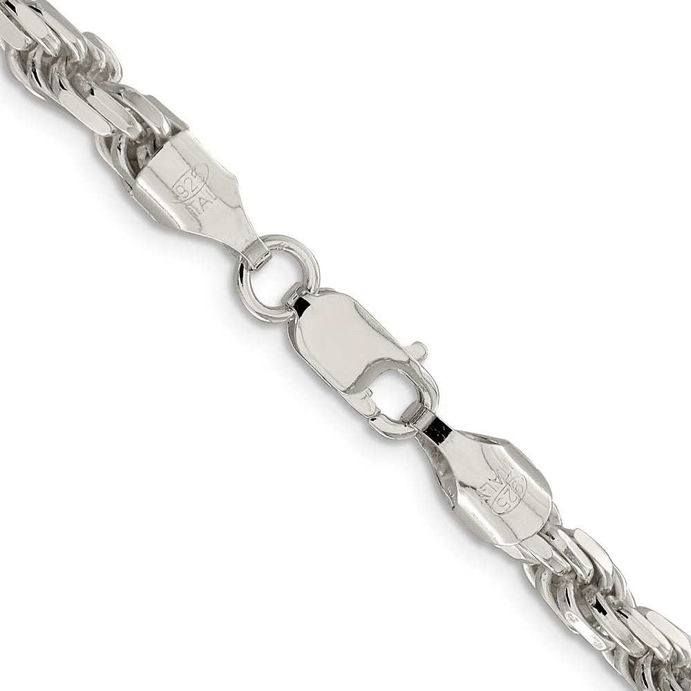 Sterling Silver Diamond-Cut Rope Chain — 5.75 mm