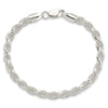 Sterling Silver Diamond-Cut Rope Chain — 5.75 mm