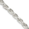Sterling Silver Diamond-Cut Rope Chain — 5.75 mm