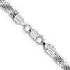 Sterling Silver Diamond-Cut Rope Chain — 5.75 mm