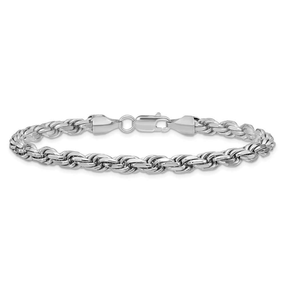 Sterling Silver Diamond-Cut Rope Chain — 5.75 mm
