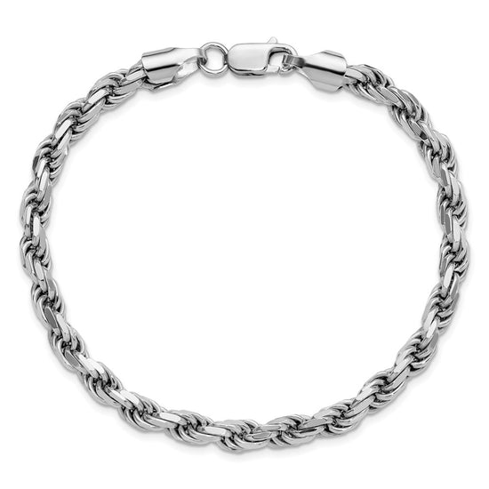 Sterling Silver Diamond-Cut Rope Chain — 5.75 mm