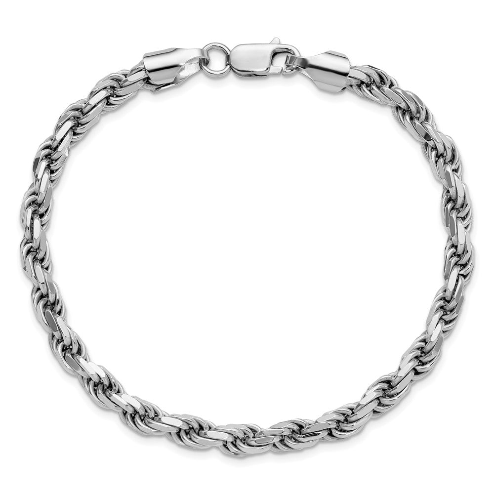 Sterling Silver Diamond-Cut Rope Chain — 5.75 mm